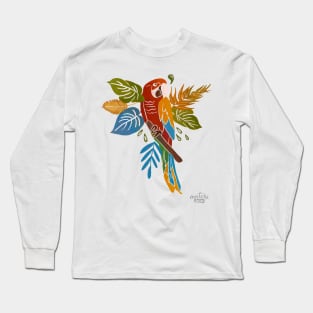 Colorful Parrot Long Sleeve T-Shirt